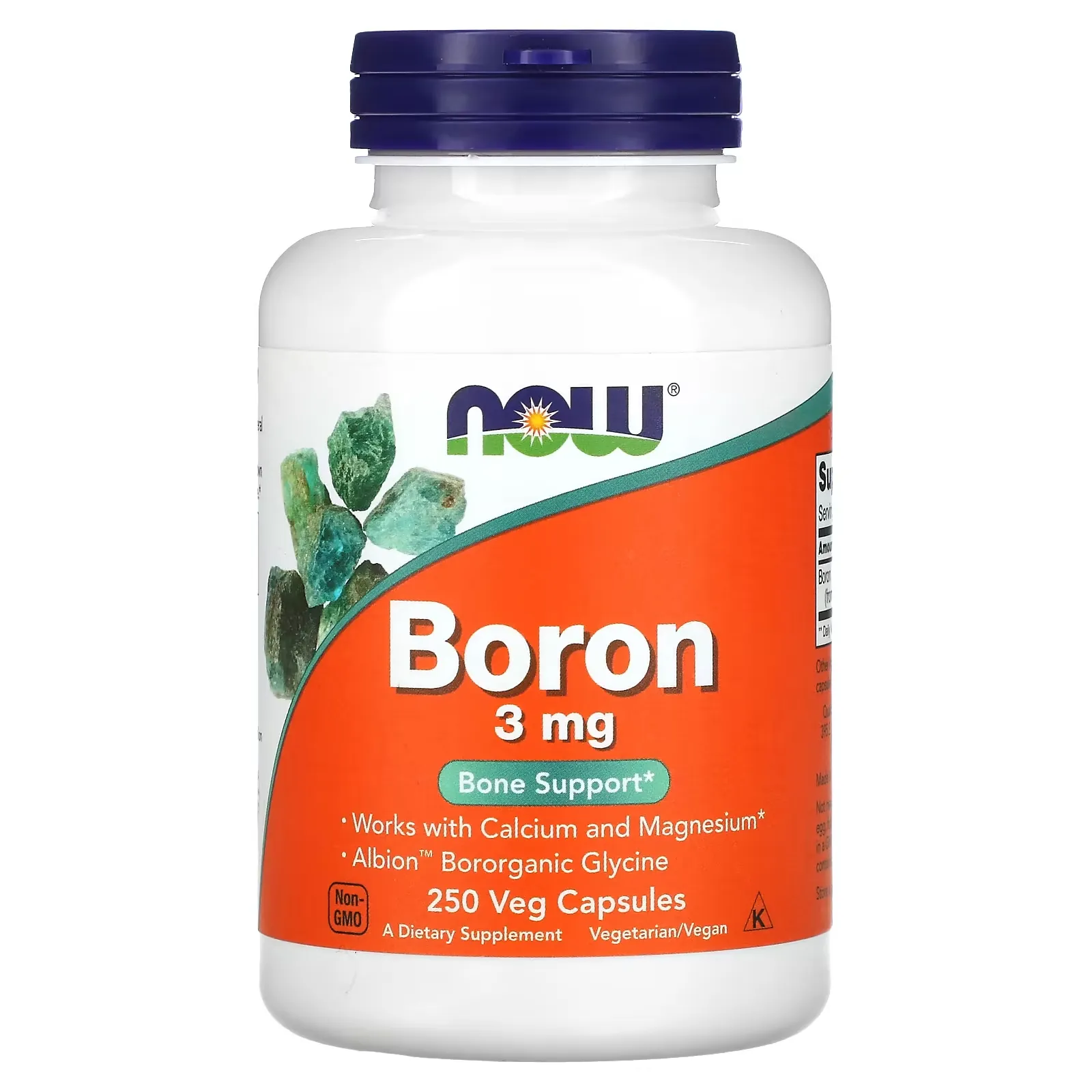 Boron, 3 mg, 250 Veg Capsules