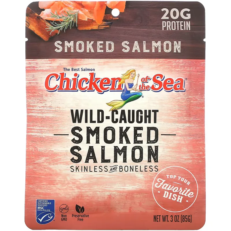 Wild-Caught Smoked Salmon, 3 oz (85 g)