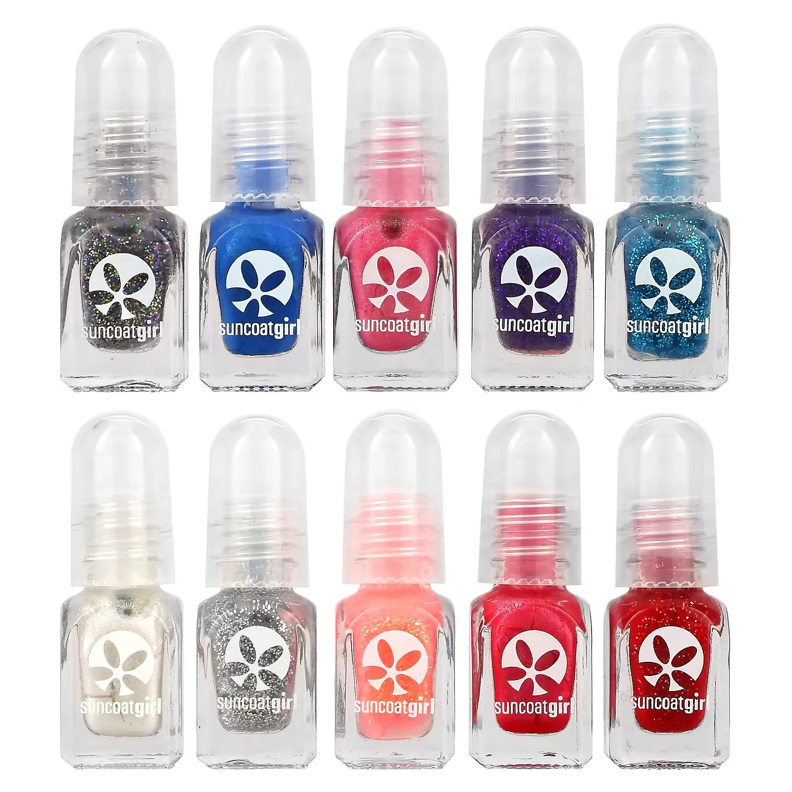 Water-Based Nail Polish Kit, Flare & Fancy, 10 Pieces