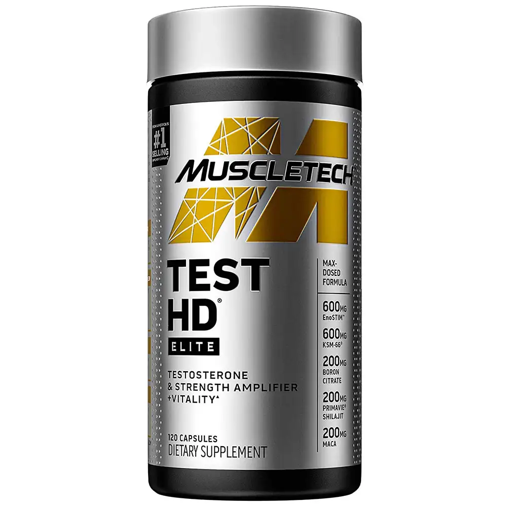 MuscleTech Test HD Elite,  120 capsules  Unflavoured