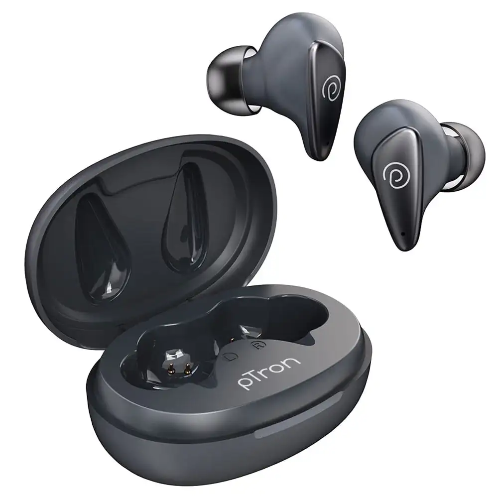 Ptron Bassbuds Wave ENC TWS,  Grey