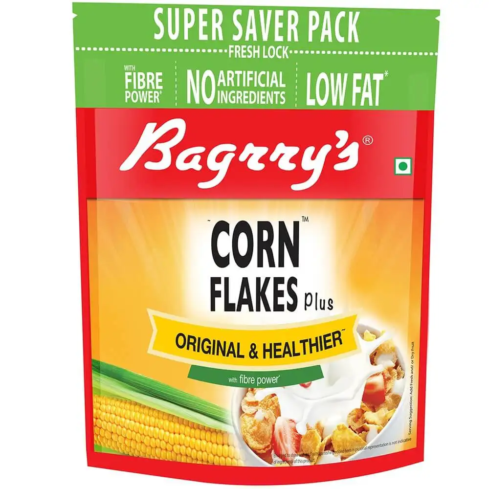 Bagrrys Corn Flakes Plus,  1 kg  Original & Healthier