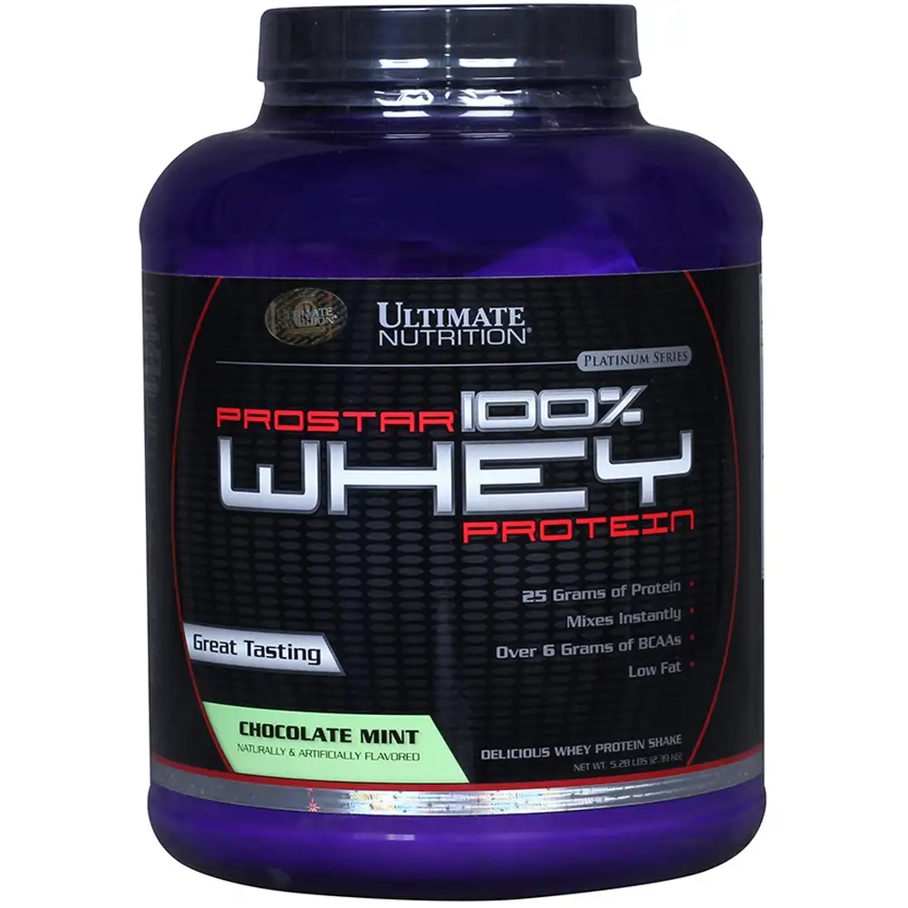 Ultimate Nutrition Prostar 100% Whey Protein,  5.28 lb  Chocolate Mint