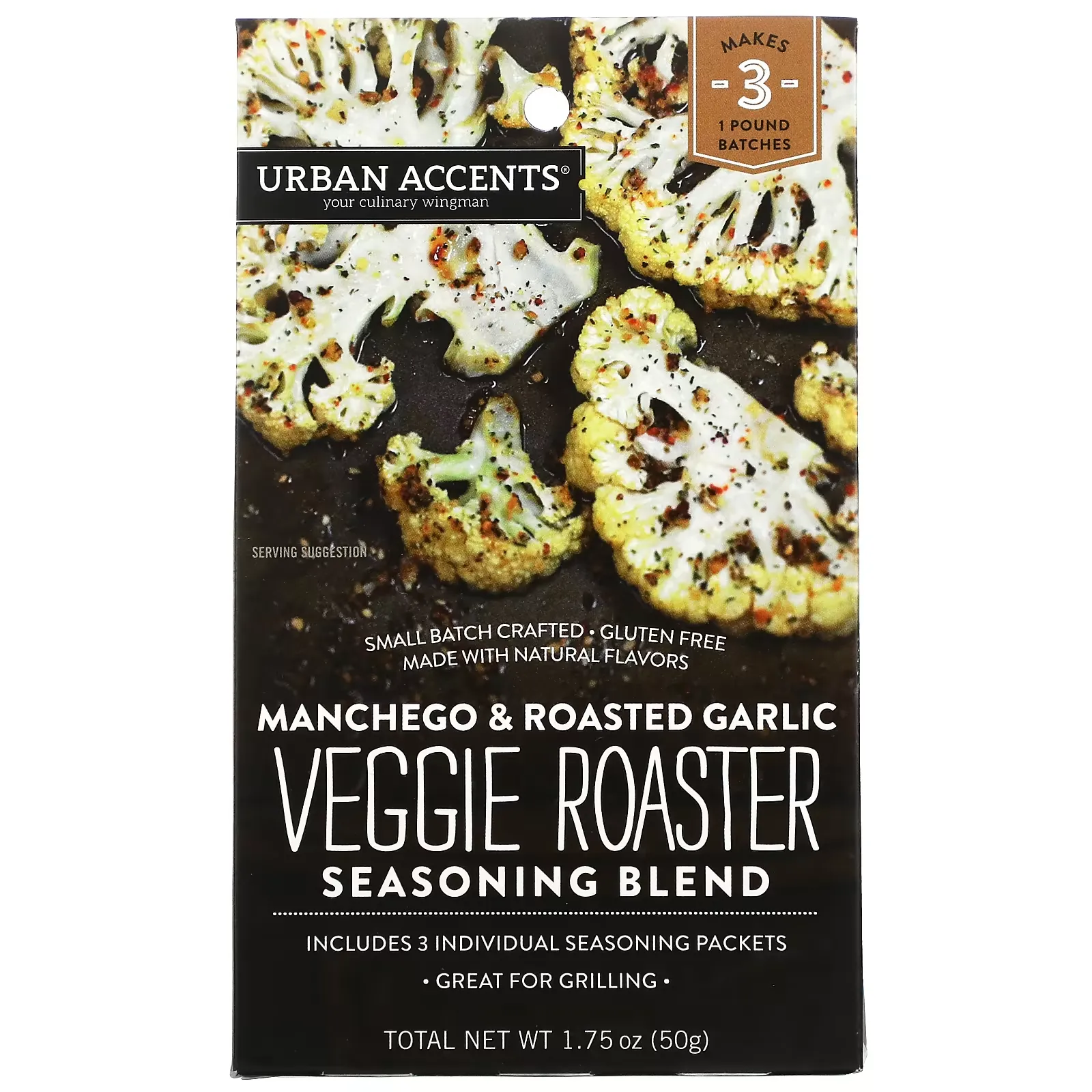 Veggie Roaster Seasoning Blend, Manchego & Roasted Garlic, 1.75 oz (50 g)