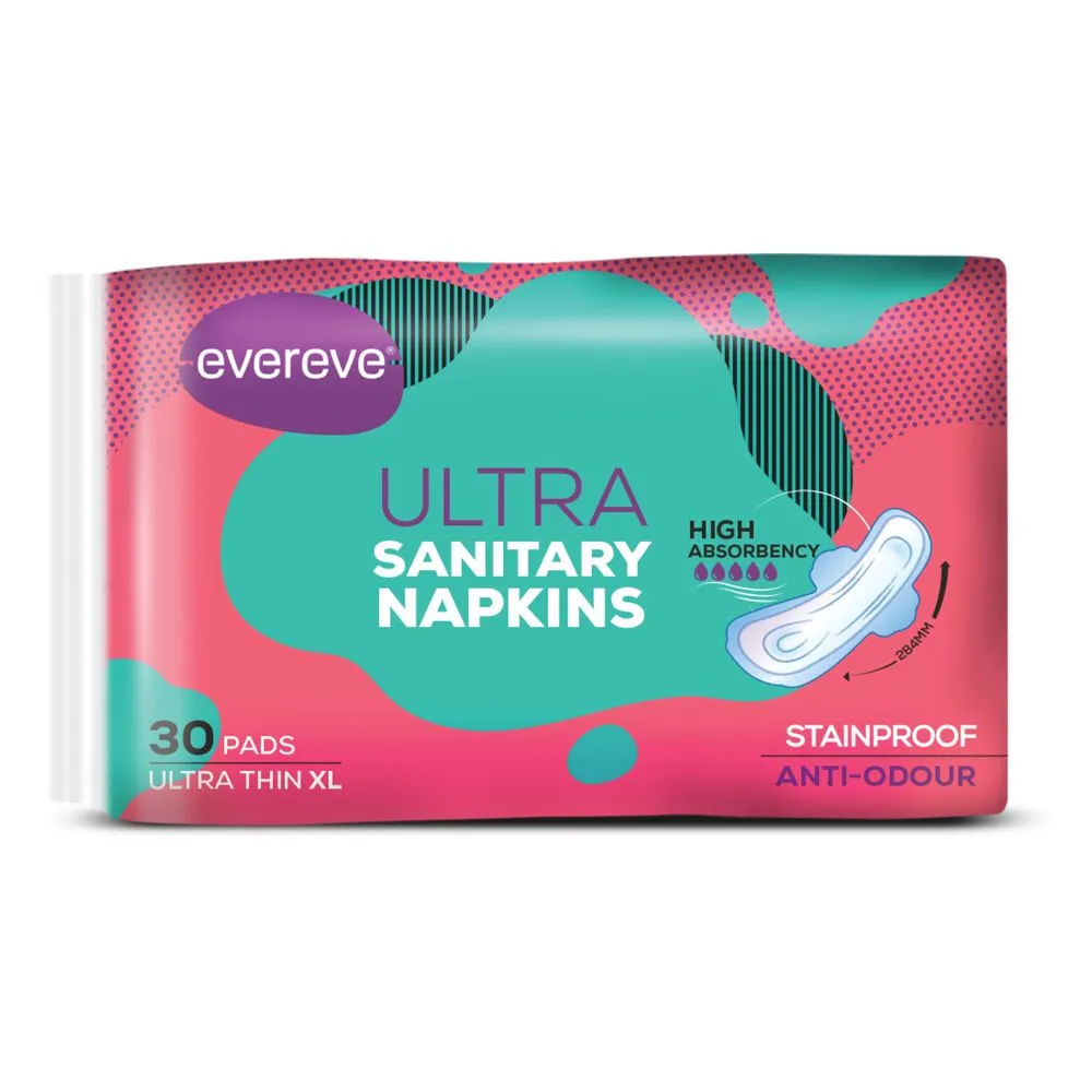 EverEve Ultra Sanitary Napkin -XL - Pack of 30