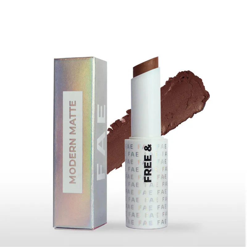 FAE Beauty Modern Matte Lipstick - Shade Sassy (Walnut brown)