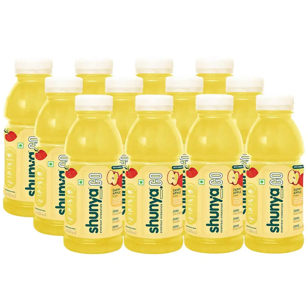 Shunya GO,  300 ml  Zappy Apple (Pack of 12)