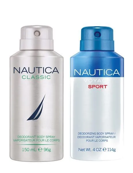 Nautica Voyage Sport & Classic Deodorant Pack of 2