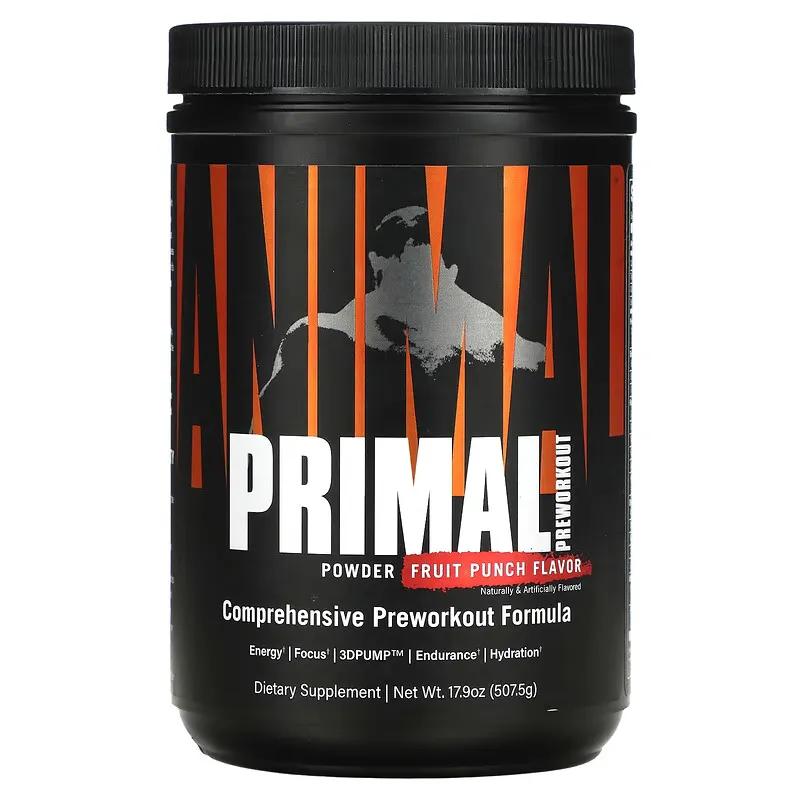 Animal Primal Powder, Preworkout, Fruit Punch, 17.9 oz (507.5 g)