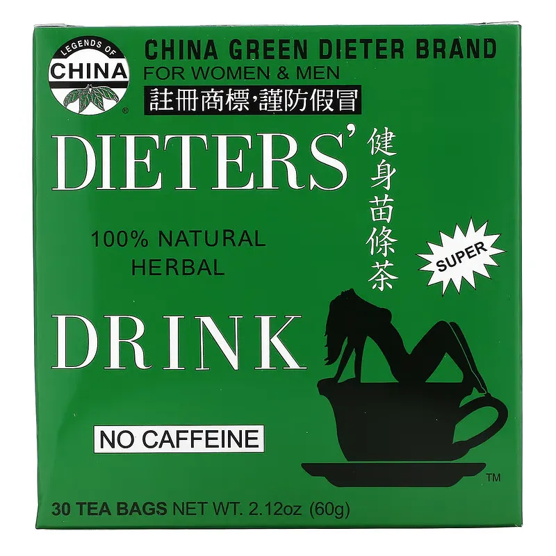 Legends of China, Dieter's 100% Natural Herbal Drink, No Caffeine, 30 Tea Bags, 2.12 oz (60 g)