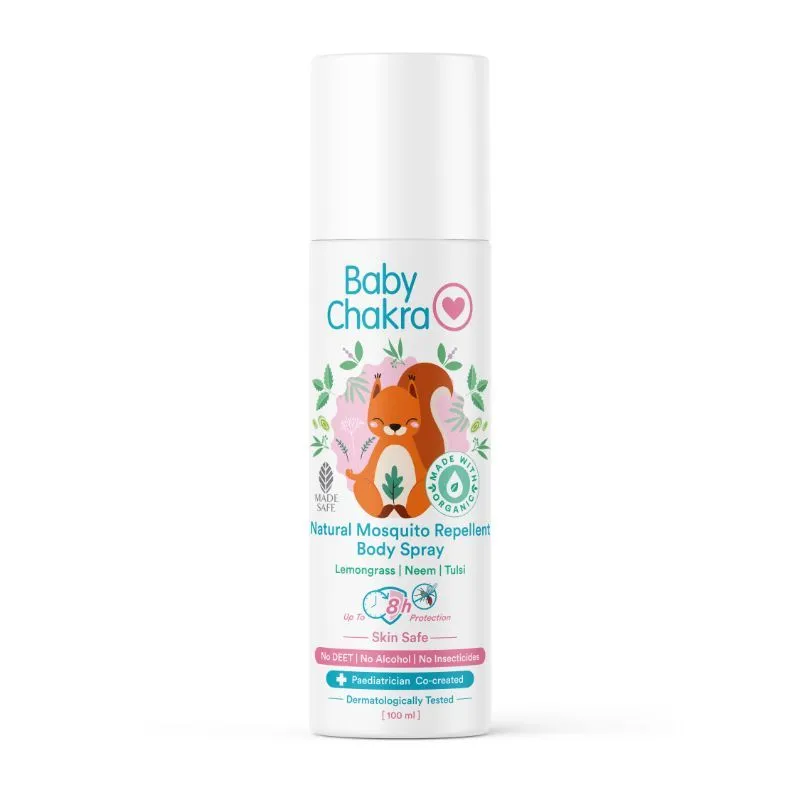 BabyChakra Mosquito Repellent Spray For Babies, Protects From Dengue Malaria Chikungunya