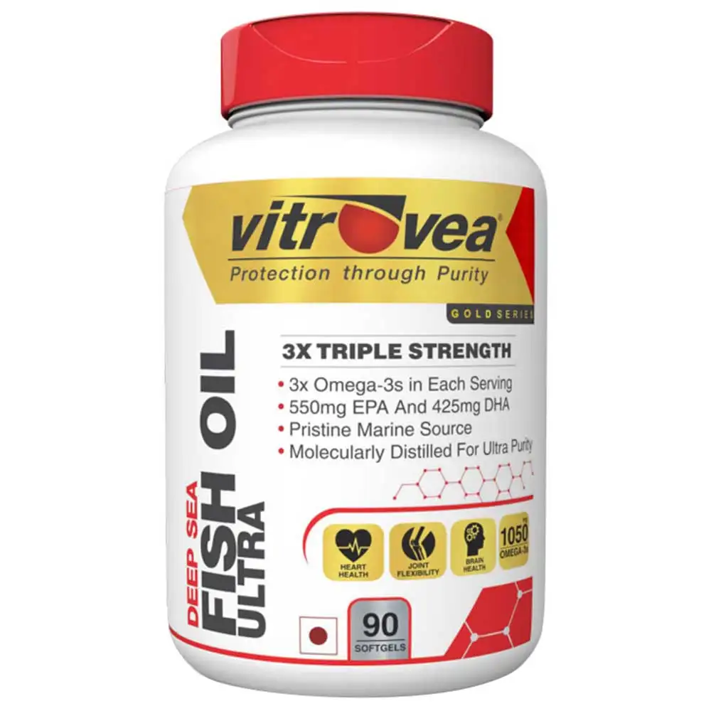 Vitrovea Deep Sea Fish Oil Ultra 3x Triple Strength,  90 softgels