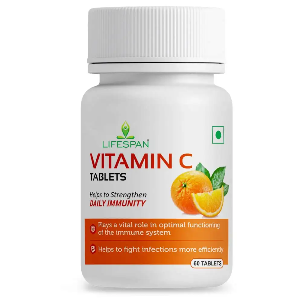 Lifespan Vitamin C,  60 tablet(s)  Orange