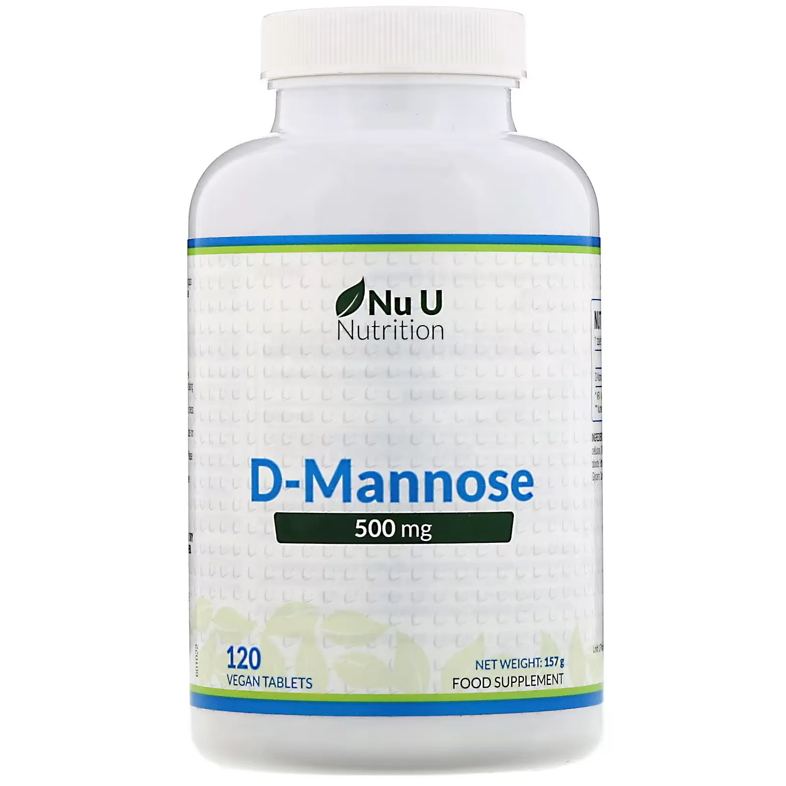 D-Mannose, 500 mg, 120 Vegan Tablets