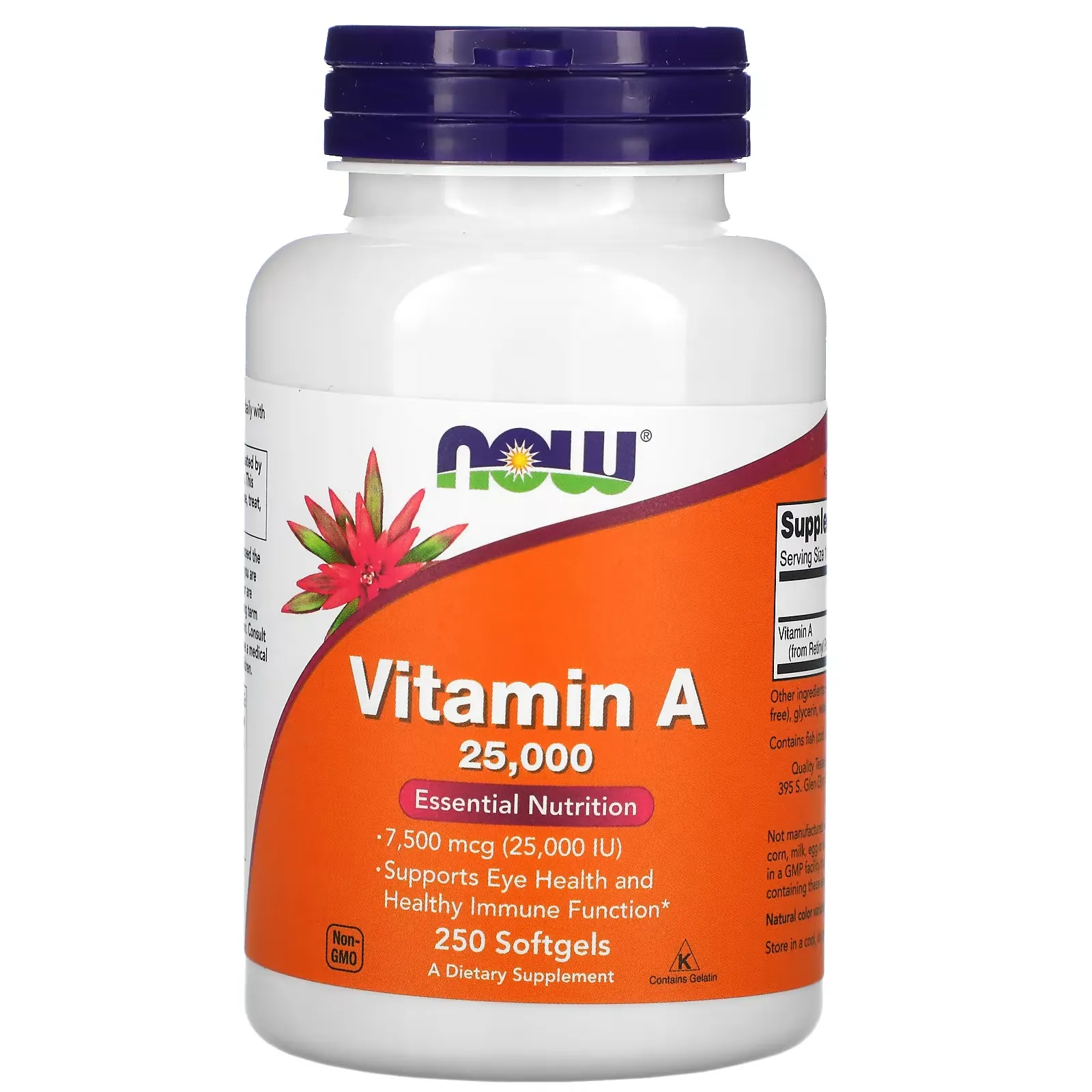 Vitamin A, 25,000 IU, 250 Softgels