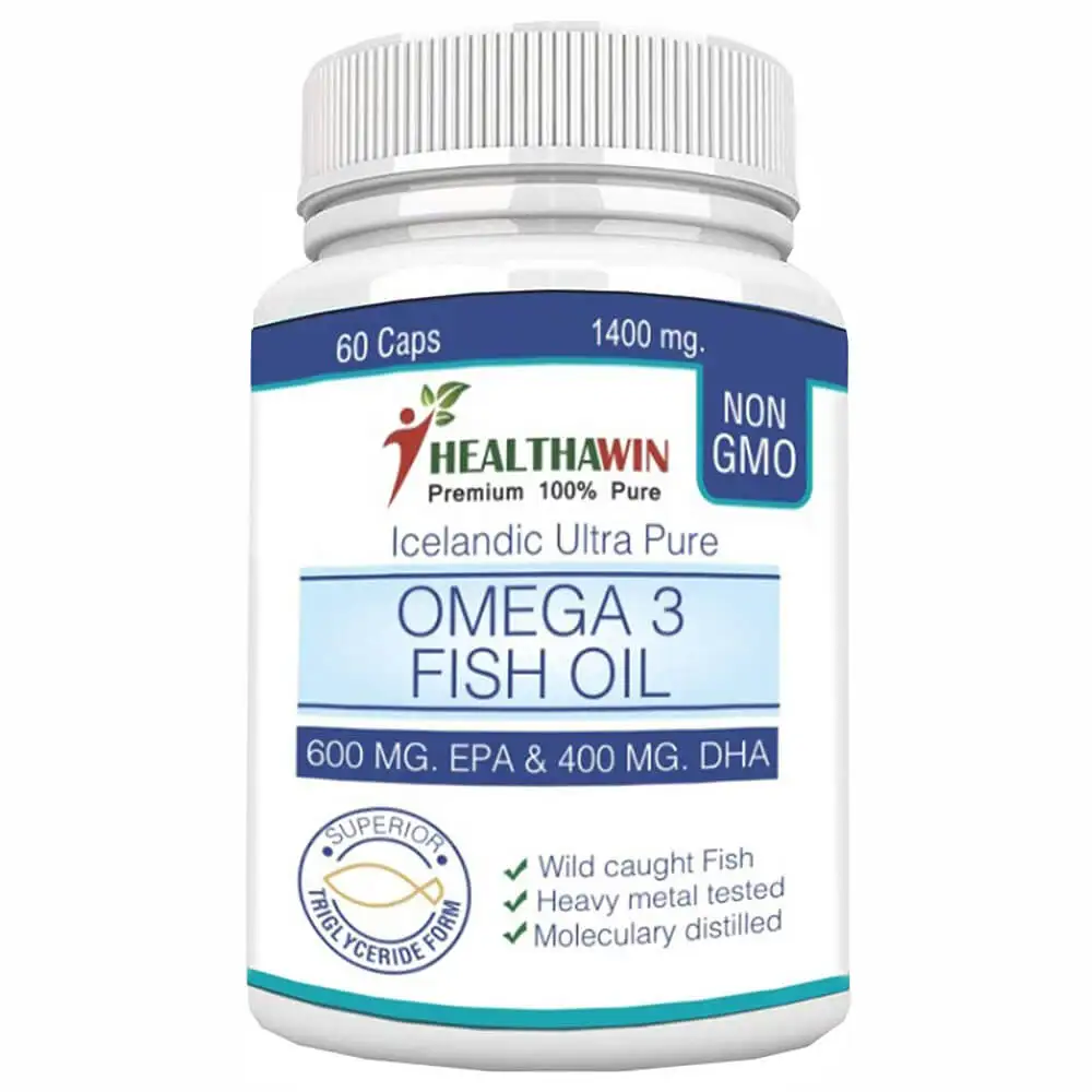 Healthawin Omega 3 Fish Oil,  60 capsules