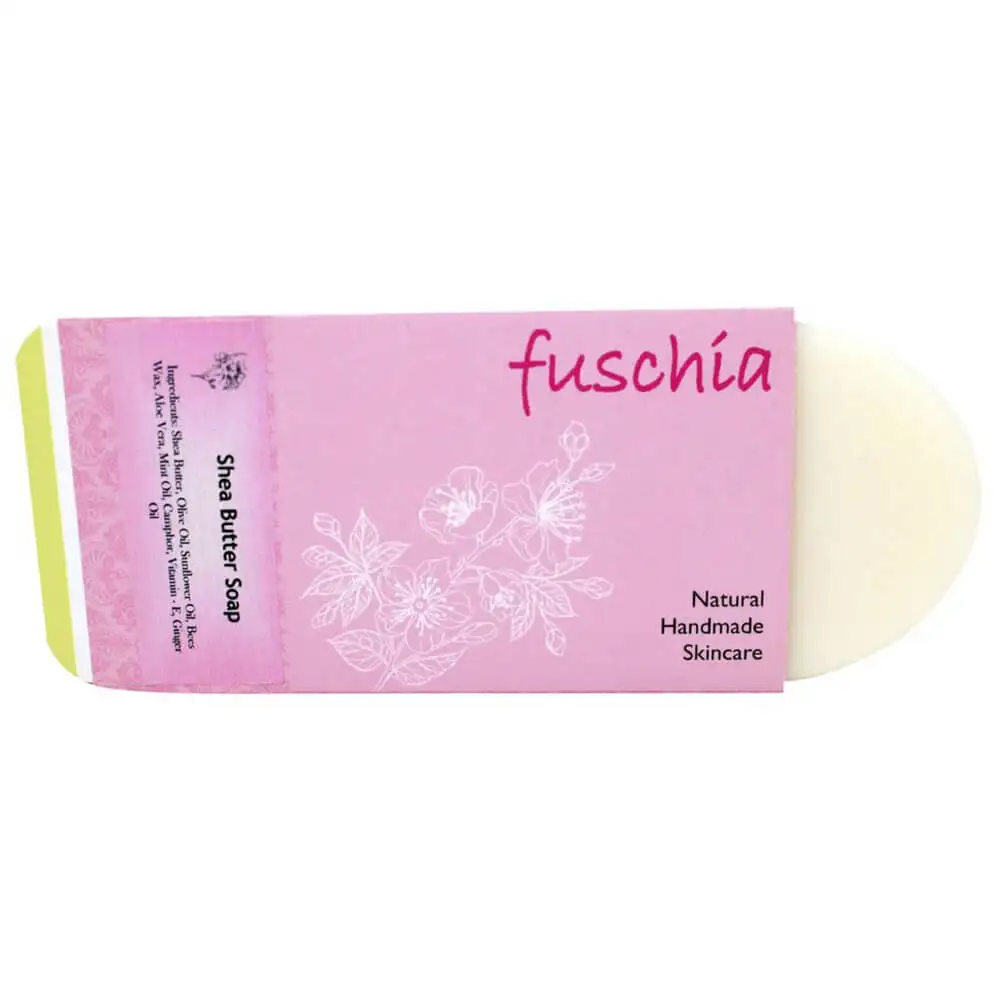 Fuschia Shea Butter Natural Handmade Herbal Soap,  100 g  for All Skin Types