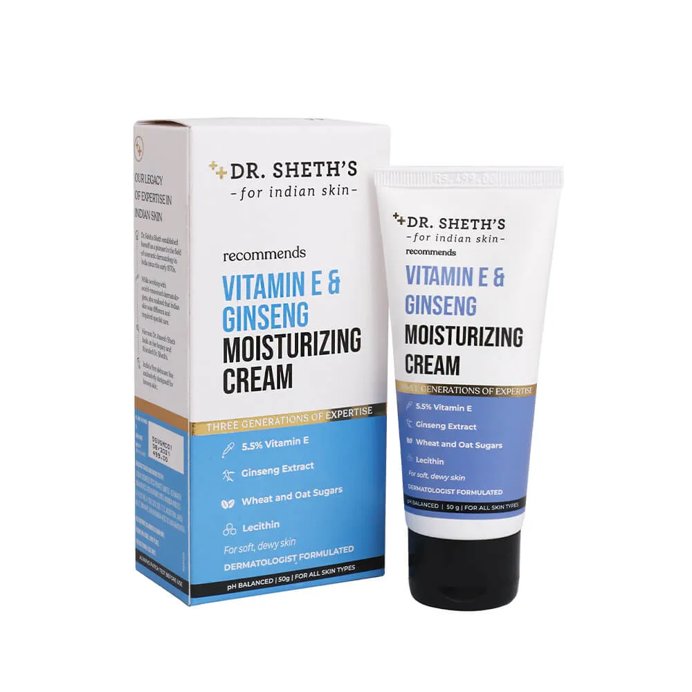 Dr. Sheth's Vitamin E & Ginseng Moisturizing Cream