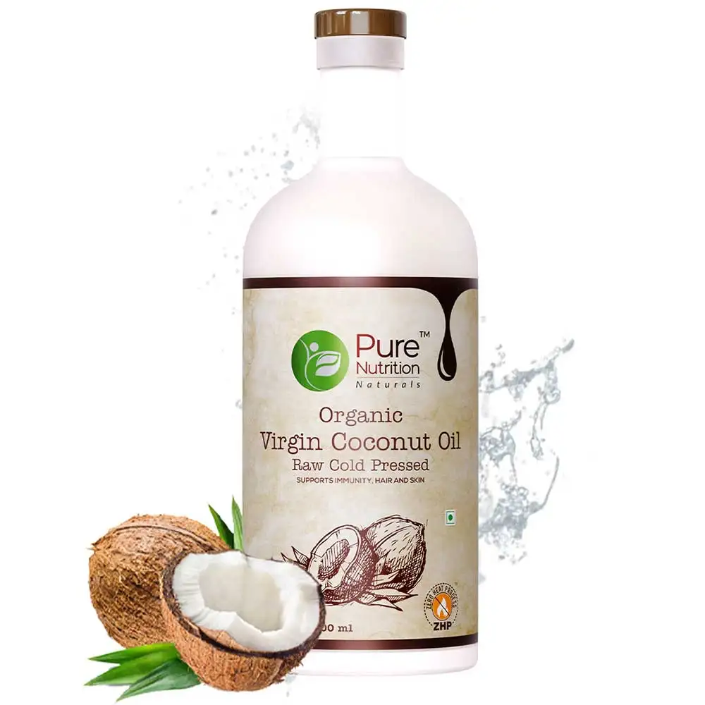 Pure Nutrition Raw Cold Pressed Organic Virgin Coconut Oil,  0.5 L