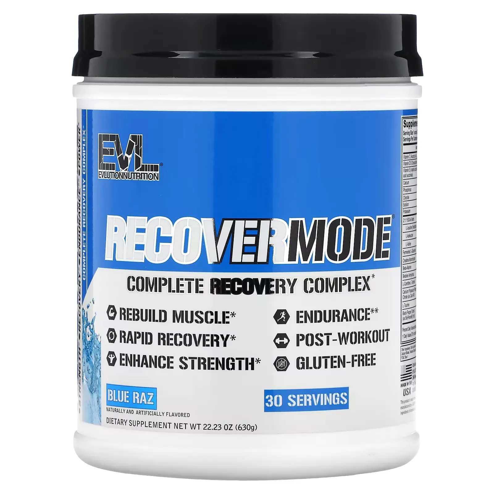 RECOVERMODE, Complete Recovery Complex, Blue Raz, 22.23 oz (630 g)