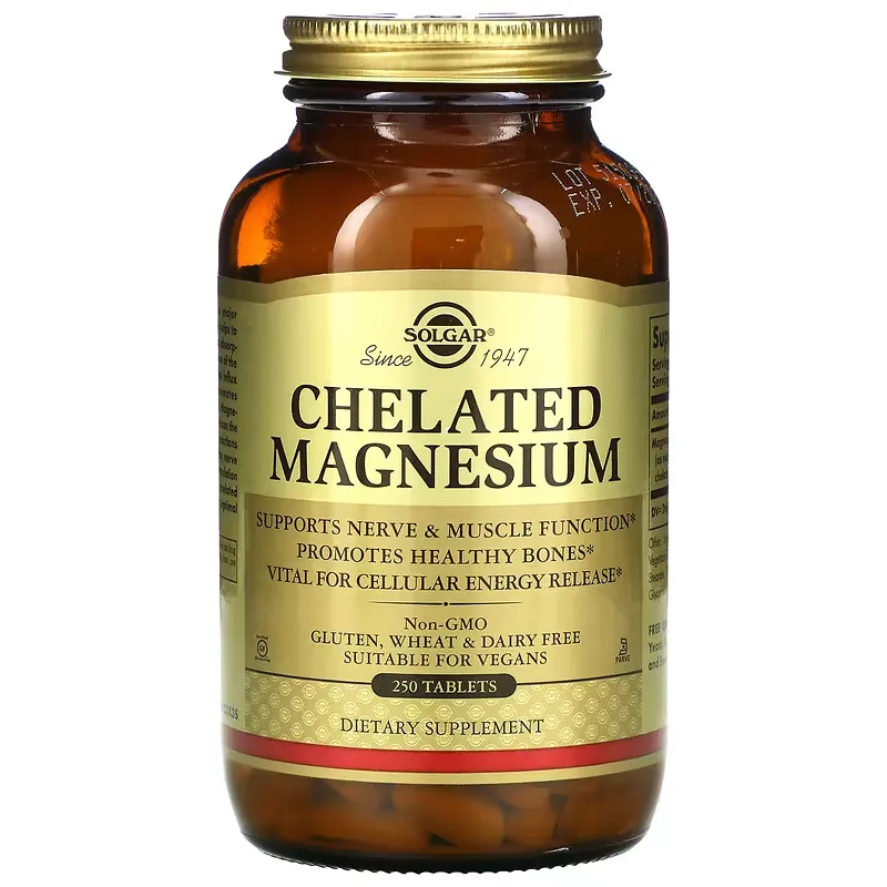 Chelated Magnesium, 250 Tablets