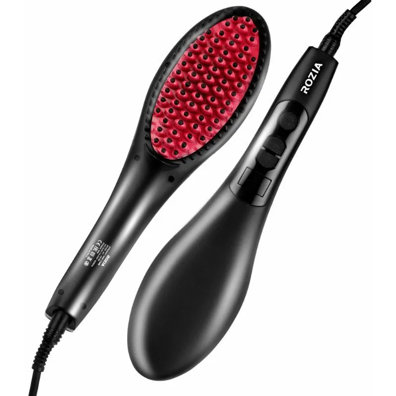 Rozia HR765 Hair Straightener Brush For Women With Temperature Control (Rozia-HR765)