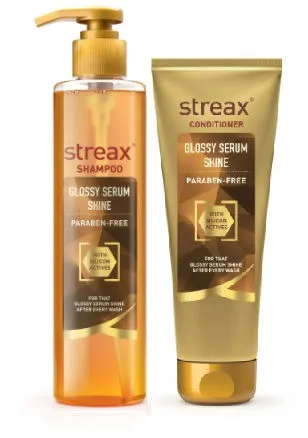 Streax Glossy Serum Shine Shampoo + Conditioner