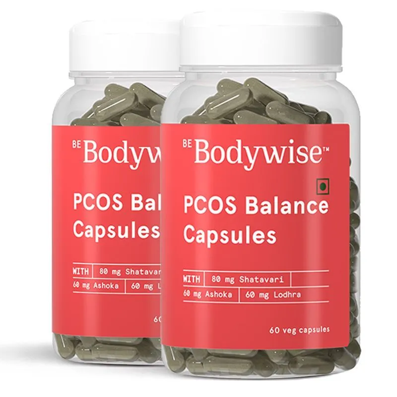 Be Bodywise Ayurvedic Pcos Balance Capsules (regularize Periods, Reduce Bloating) - 120 Capsules