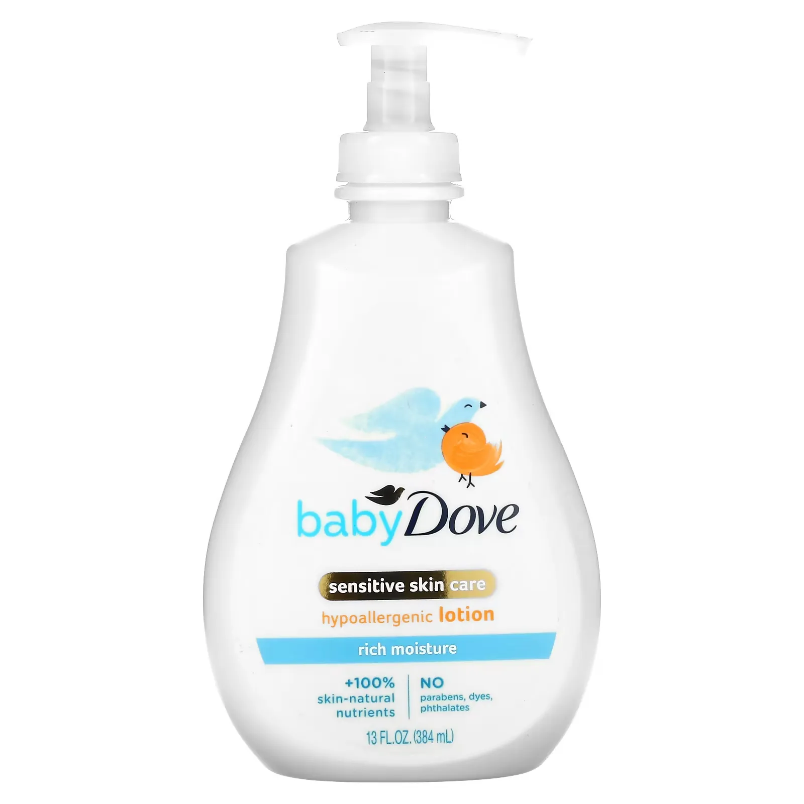 Baby, Sensitive Skin Care, Hypoallergenic Lotion, Rich Moisture, 13 fl oz (384 ml)