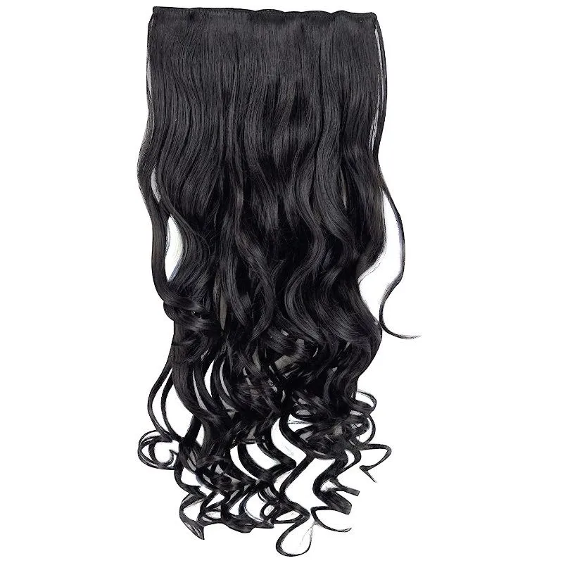 Artifice 5 Clip 26" Curly/Wavy Hair Extension - Natural Black