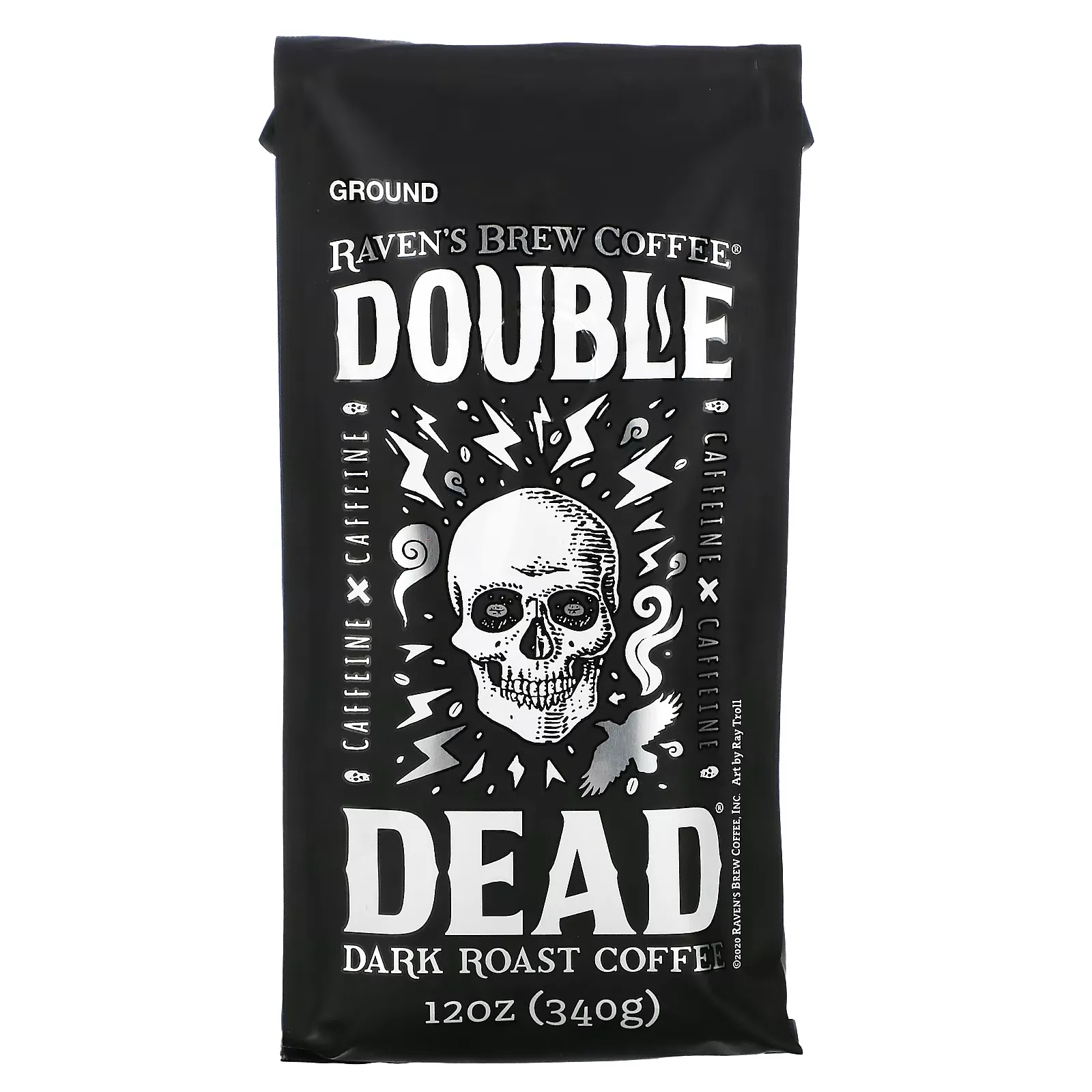 Double Dead, Dark Roast Coffee, Ground, 12 oz (340 g)