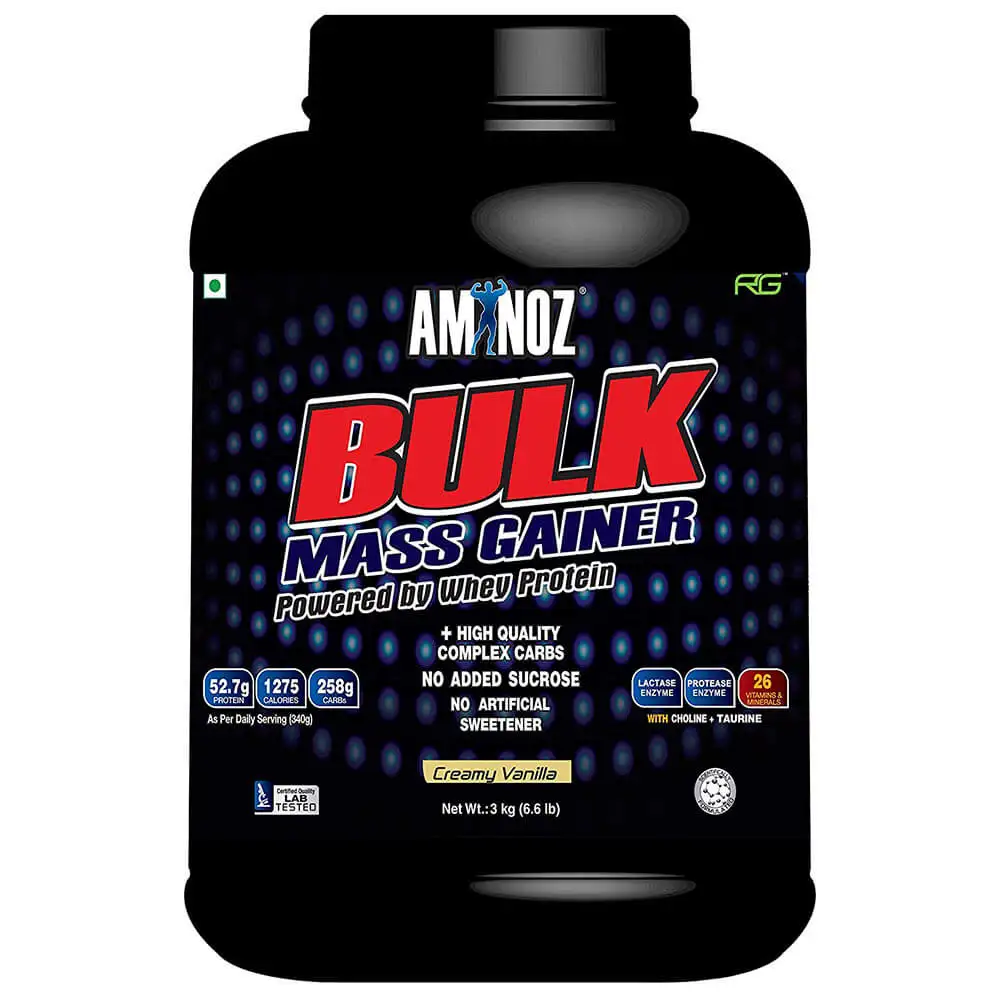 Aminoz Bulk Mass Gainer,  6.6 lb  Creamy Vanilla