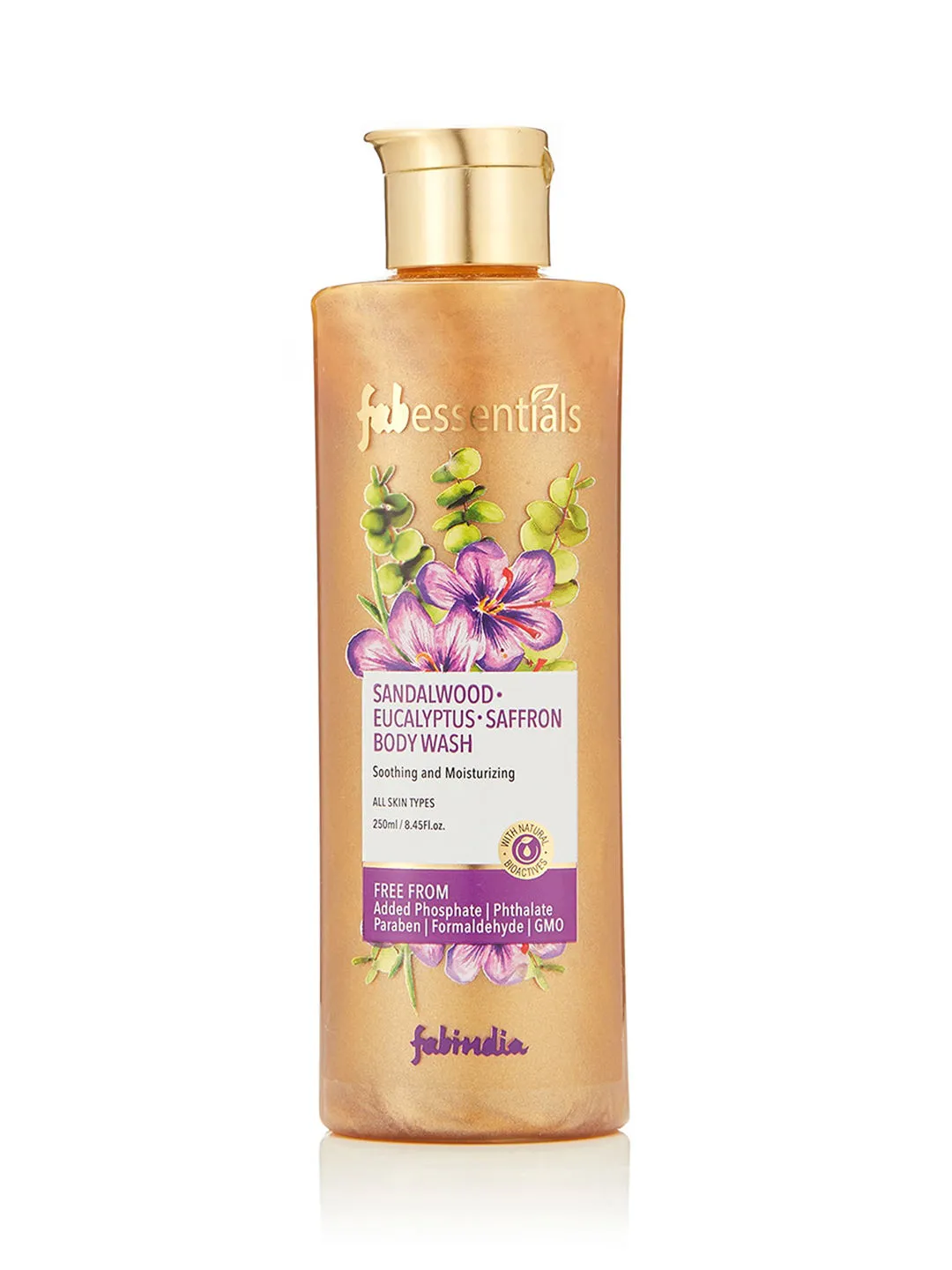 Fabessentials Sandalwood Eucalyptus Saffron Body Wash