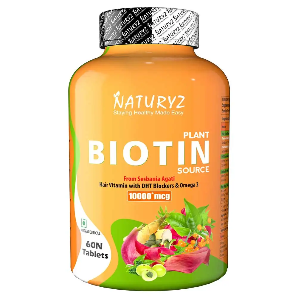 Naturyz Plant Biotin,  60 tablet(s)  Unflavoured