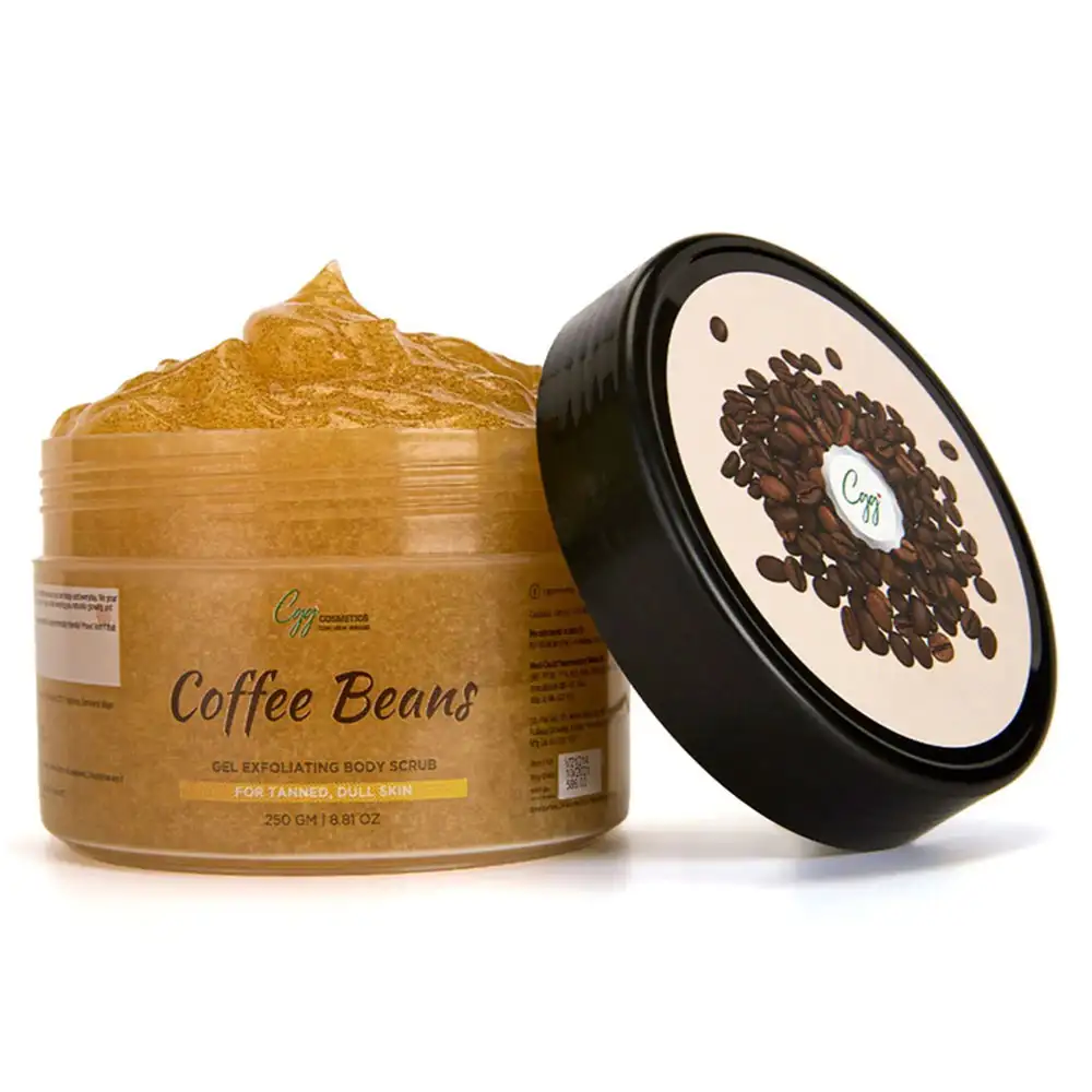 CGG Cosmetics Coffee Beans Gel Exfoliating Body Scrub,  250 g  for Tanned, Dull Skin