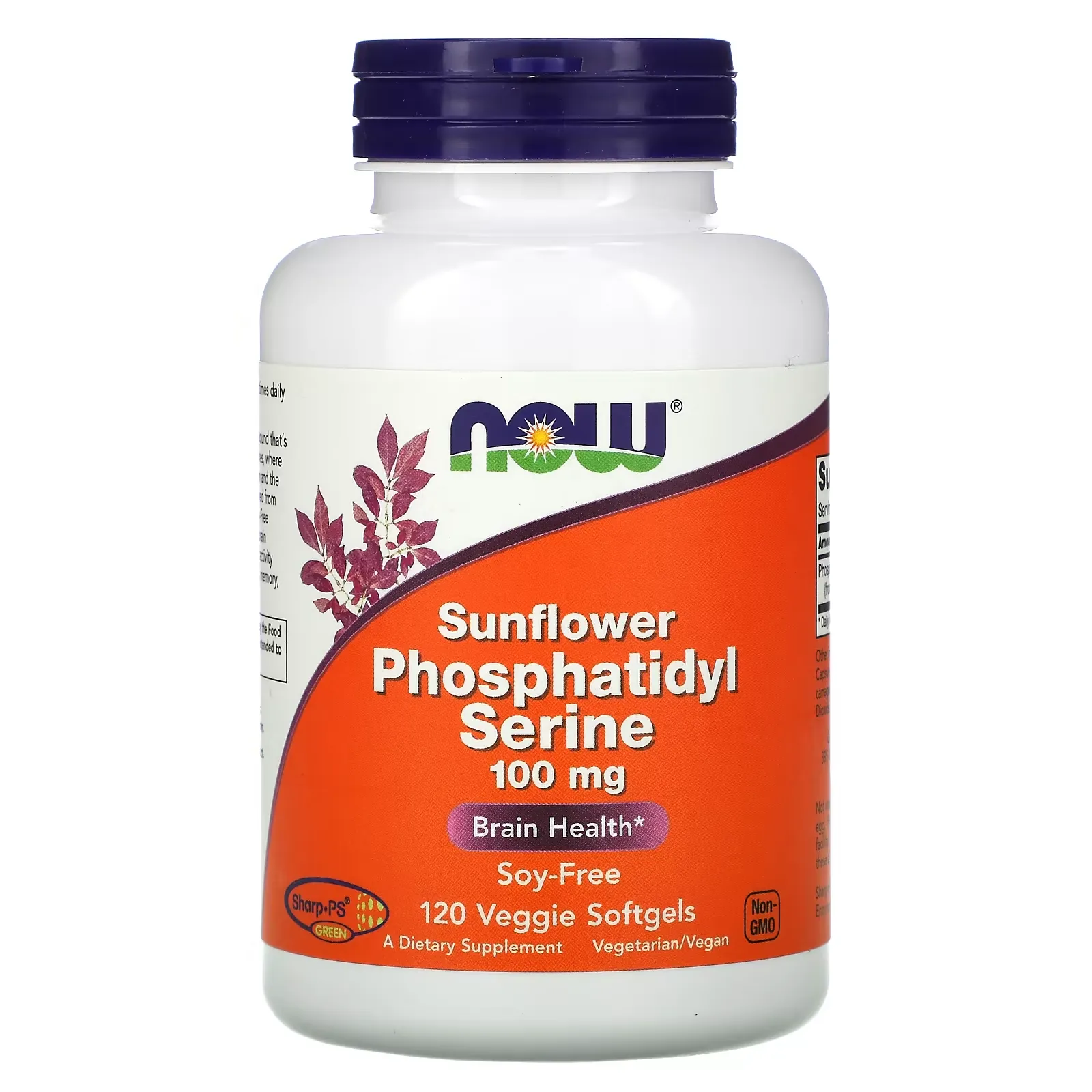 Sunflower Phosphatidyl Serine, 100 mg, 120 Veggie Softgels