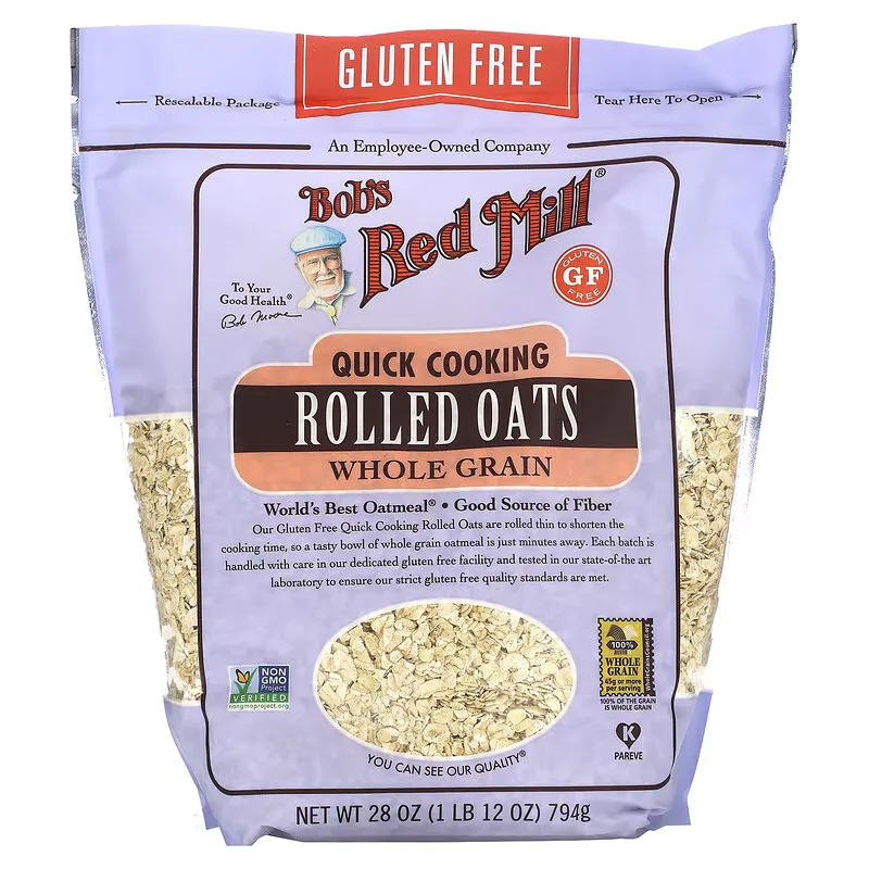 Quick Cooking Rolled Oats, Whole Grain, Gluten Free, 28 oz (794 g)