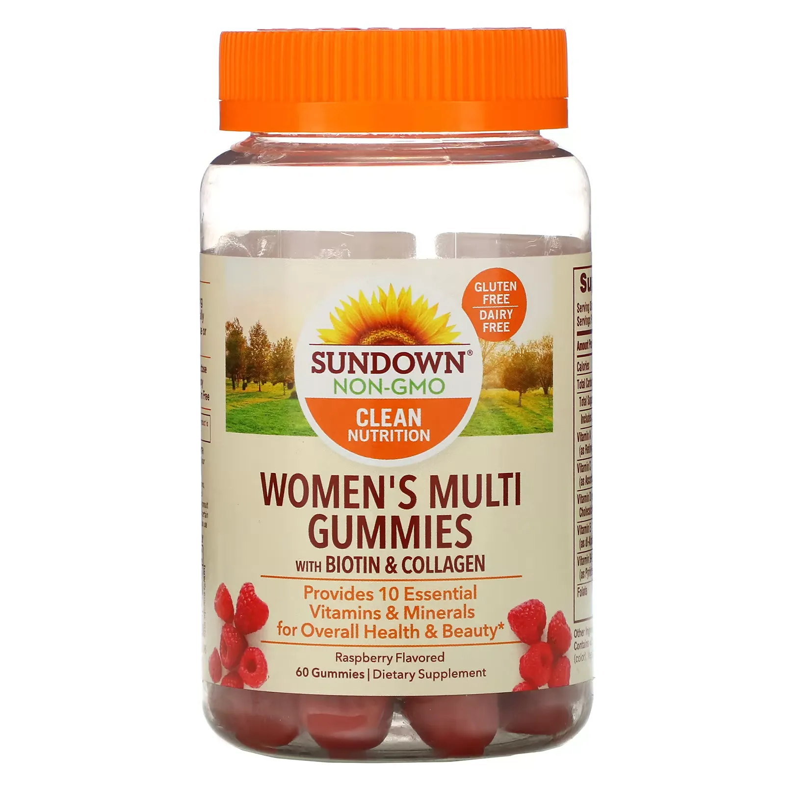 Women's Multivitamin Gummies with Biotin, Raspberry Flavored, 60 Gummies