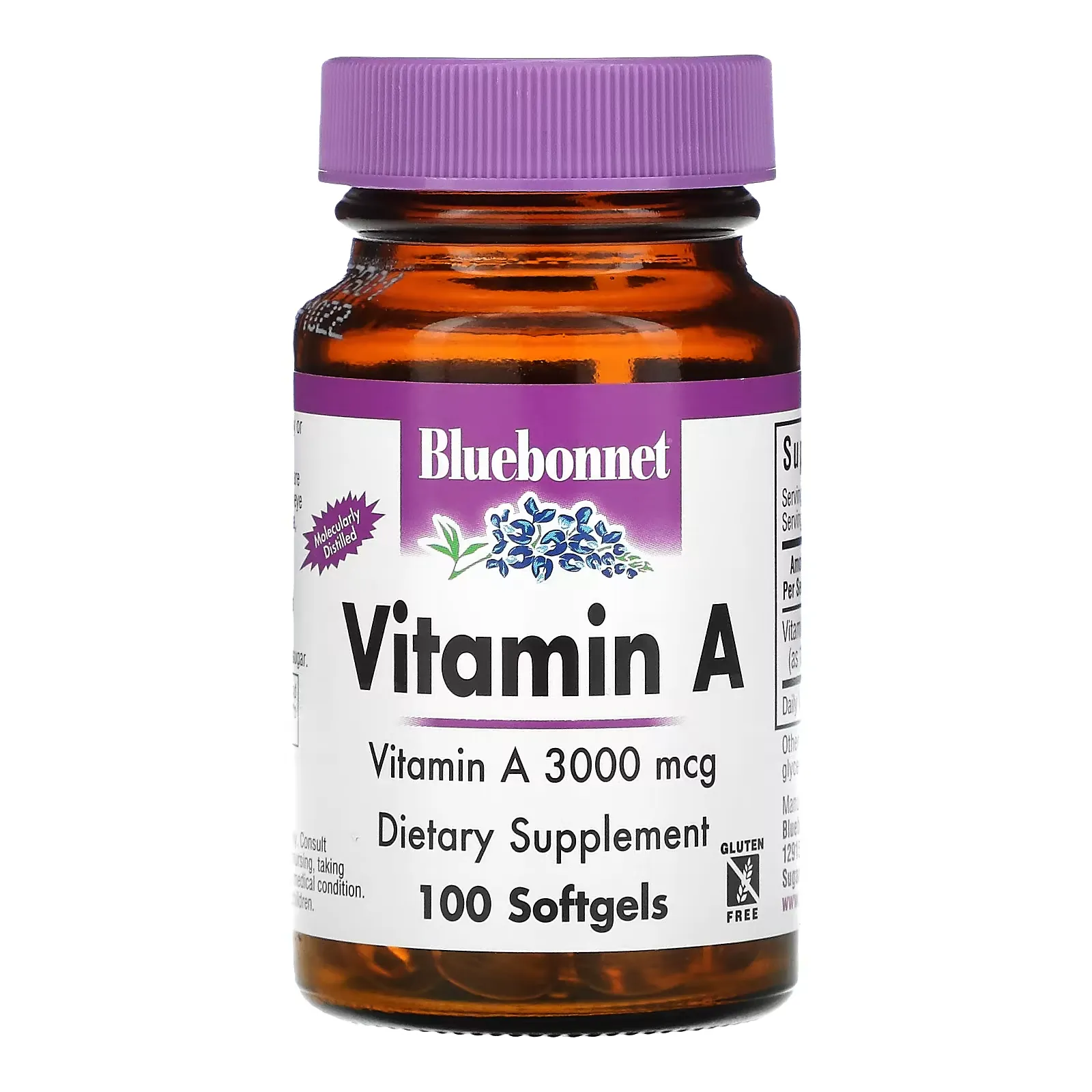 Vitamin A, 3,000 mcg, 100 Softgels