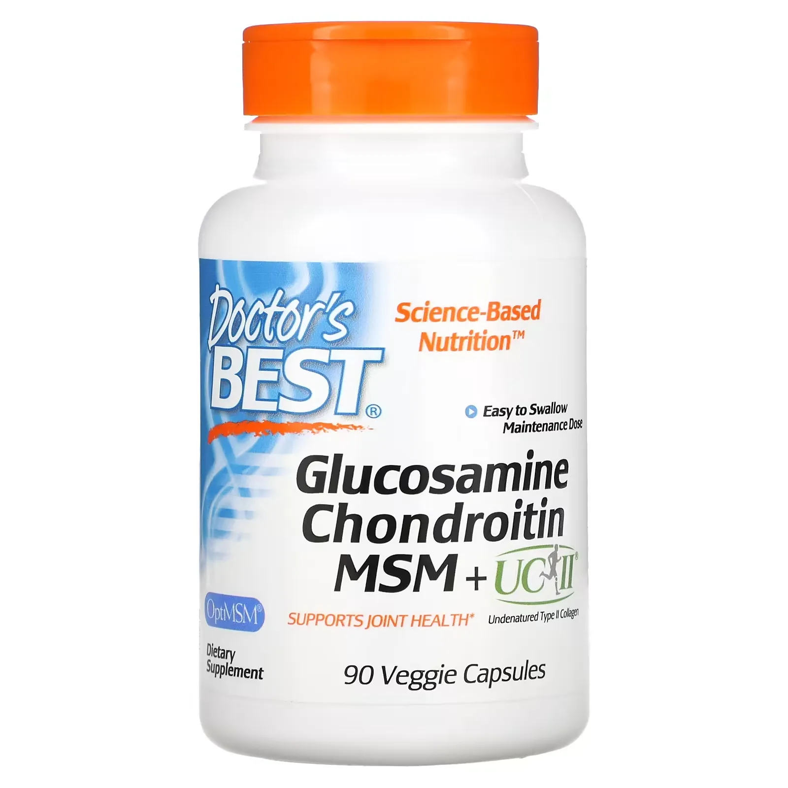 Glucosamine Chondroitin, MSM + UCII, 90 Veggie Capsule