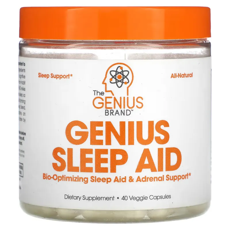 Genious Sleep Aid, 40 Veggie Capsules