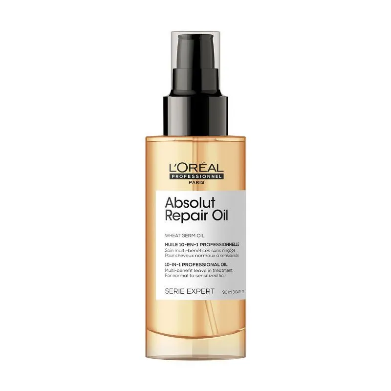 L'Oreal Professionnel Absolut Repair Oil 10-In-1 Multi-benefit Leave In Hair Serum, Serie Expert