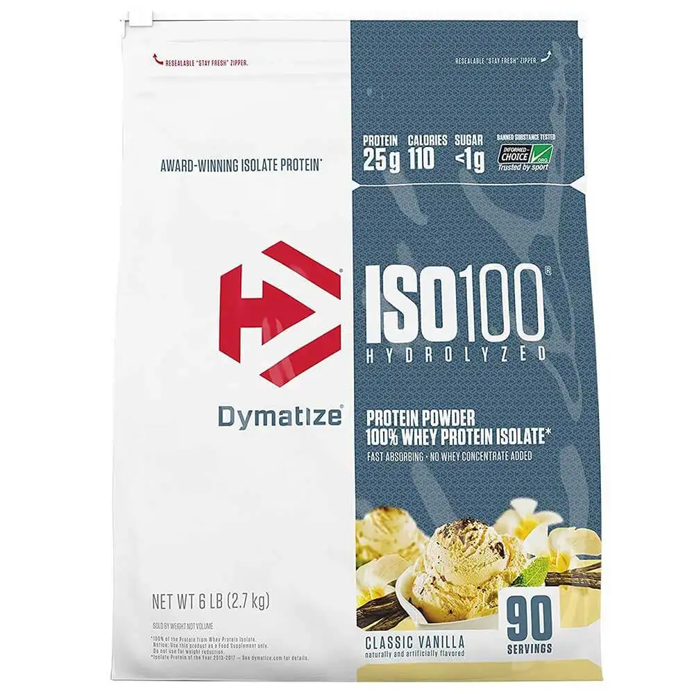 Dymatize Iso-100 Protein,  6 lb  Classic Vanilla