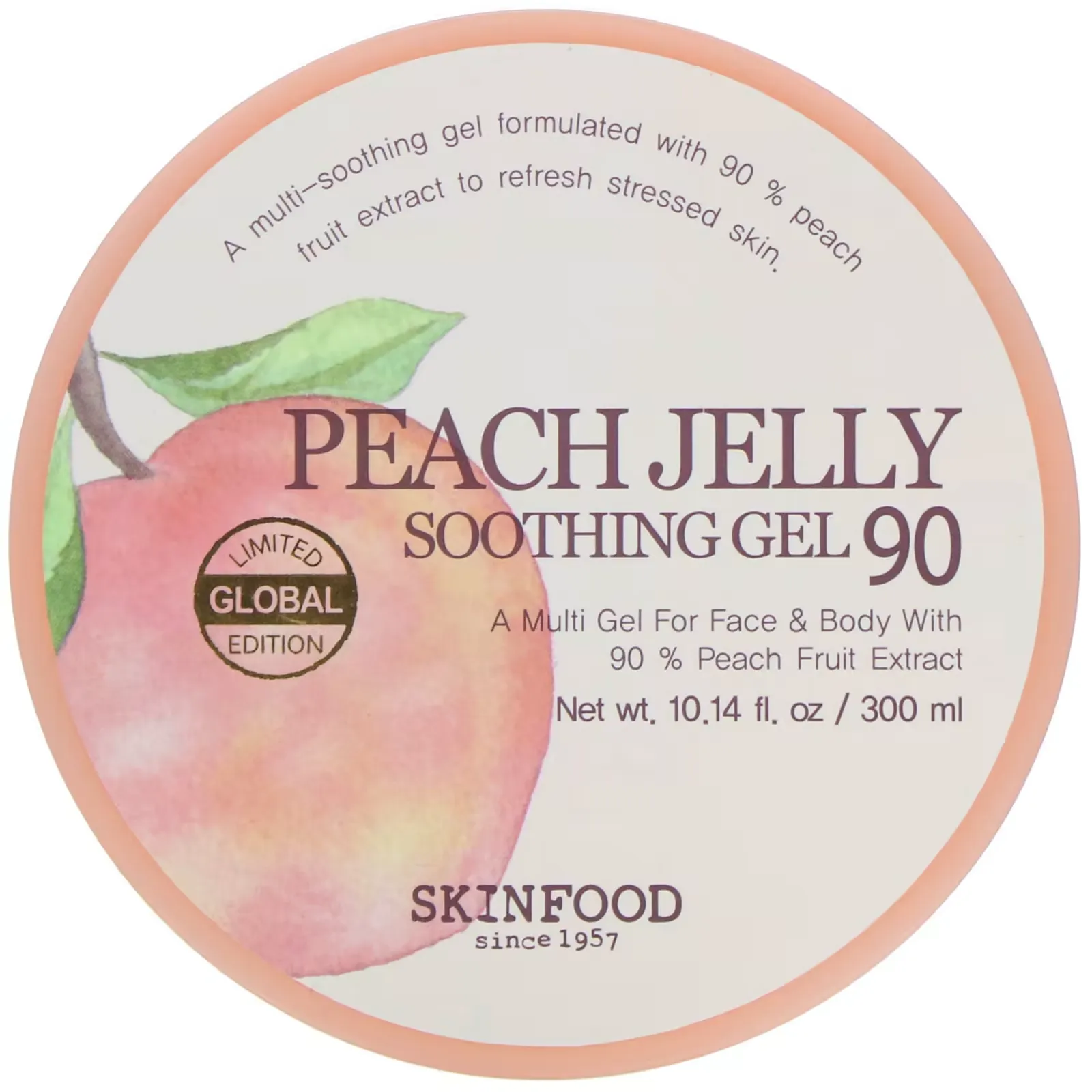 Peach Jelly, Soothing Gel 90, 10.14 fl oz (300 ml)