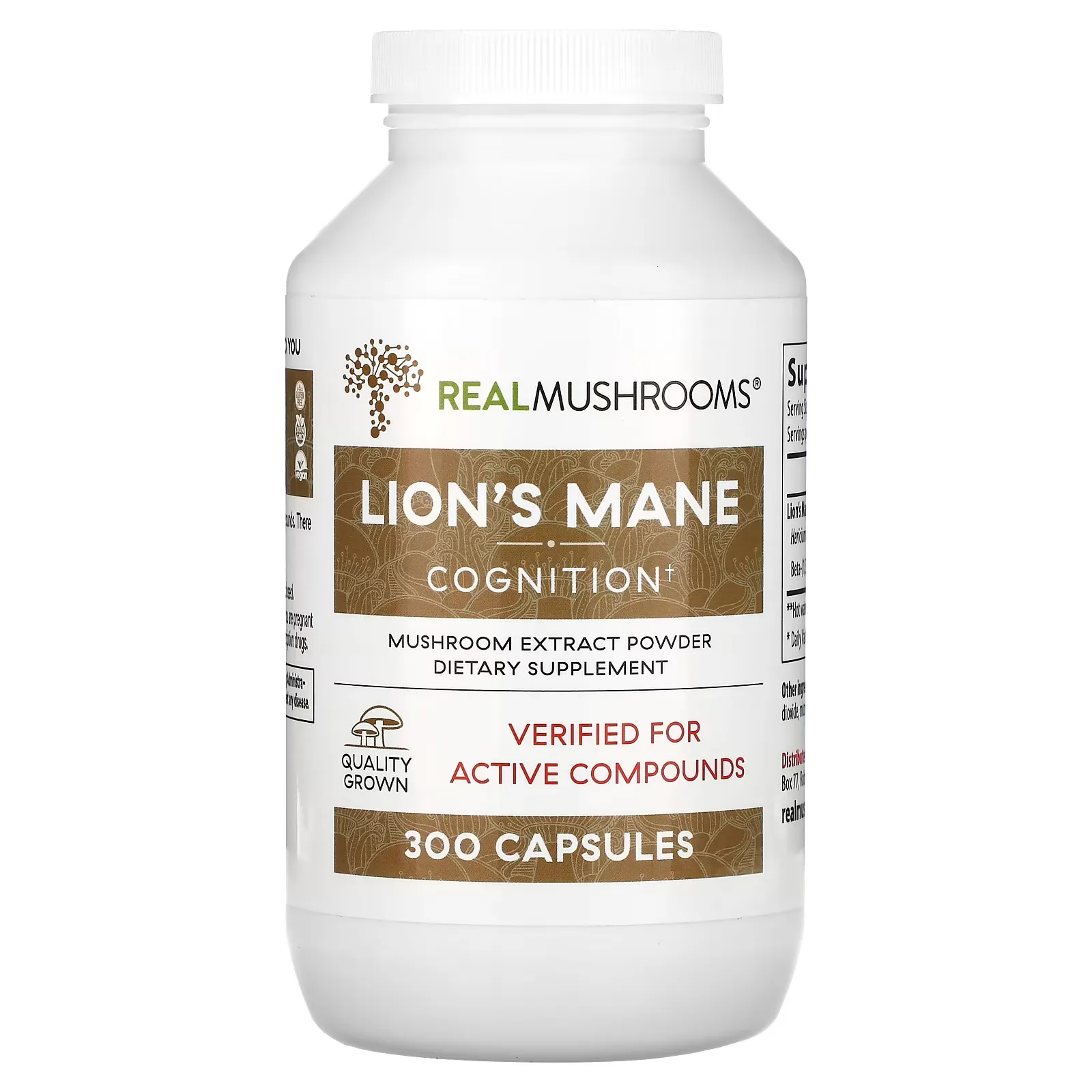 Lion's Mane, Mushroom Extract Powder, 300 Capsules