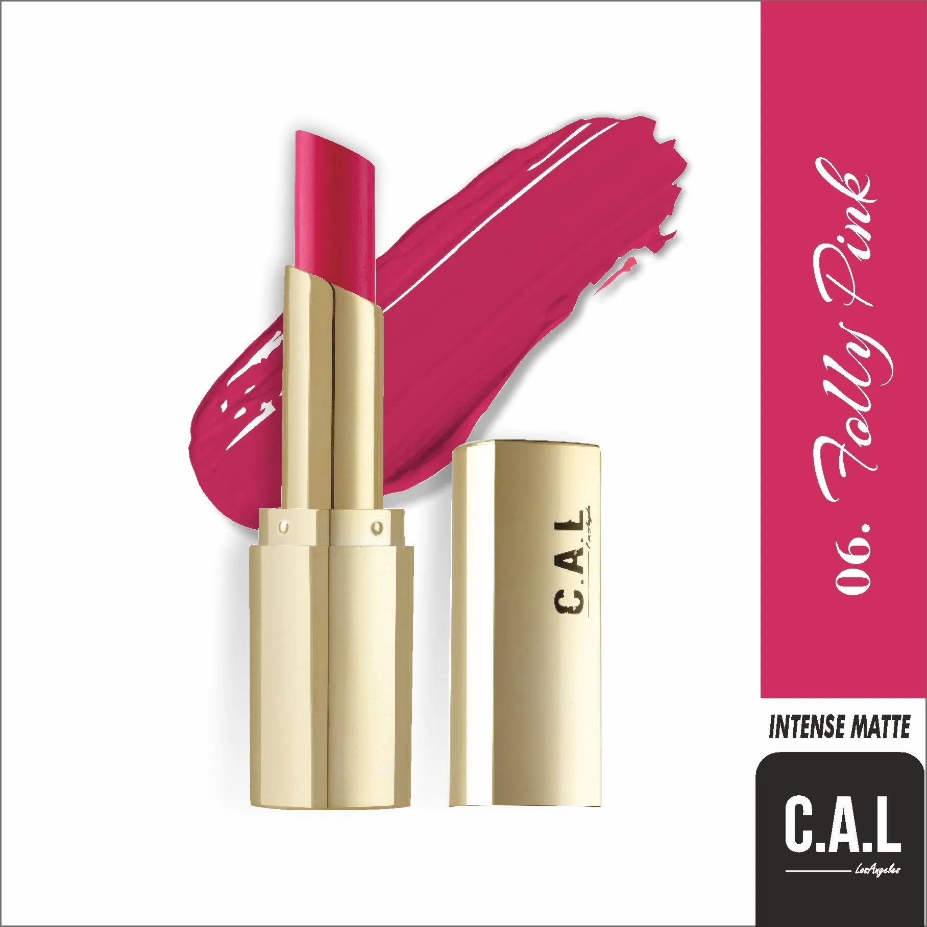 C.A.L Los Angeles Intense Matte Lipstick - Folly Pink