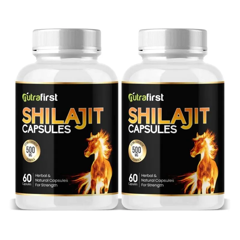 Nutrafirst Pure Shilajit Capsules Natural - Pack Of 2