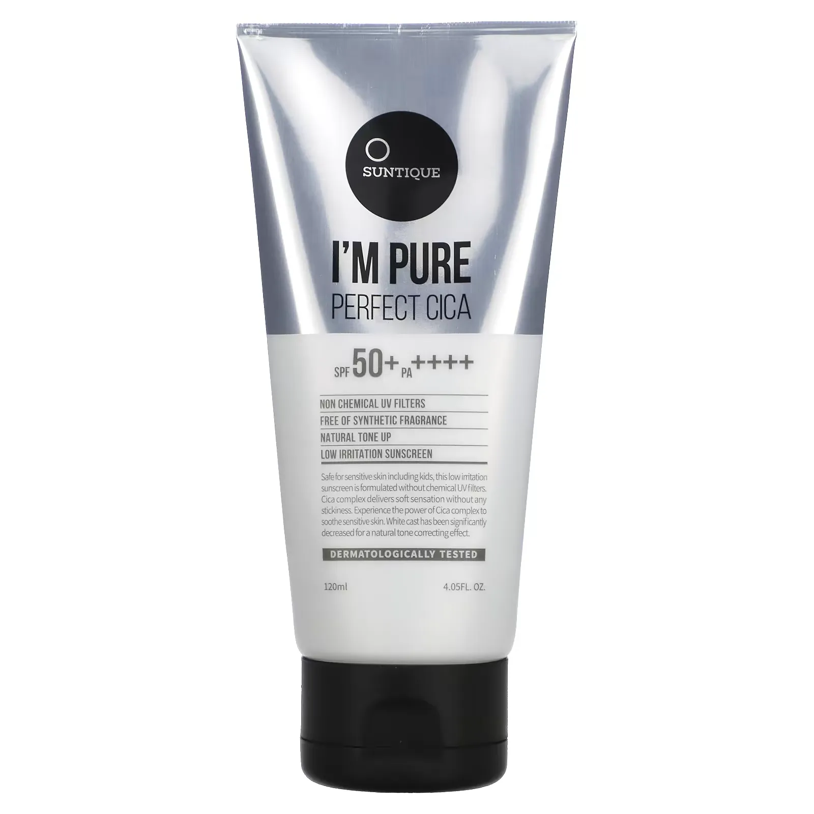 I'm Pure Perfect Cica Sunscreen, SPF 50+ PA++++, 4.05 fl. oz (120 ml)