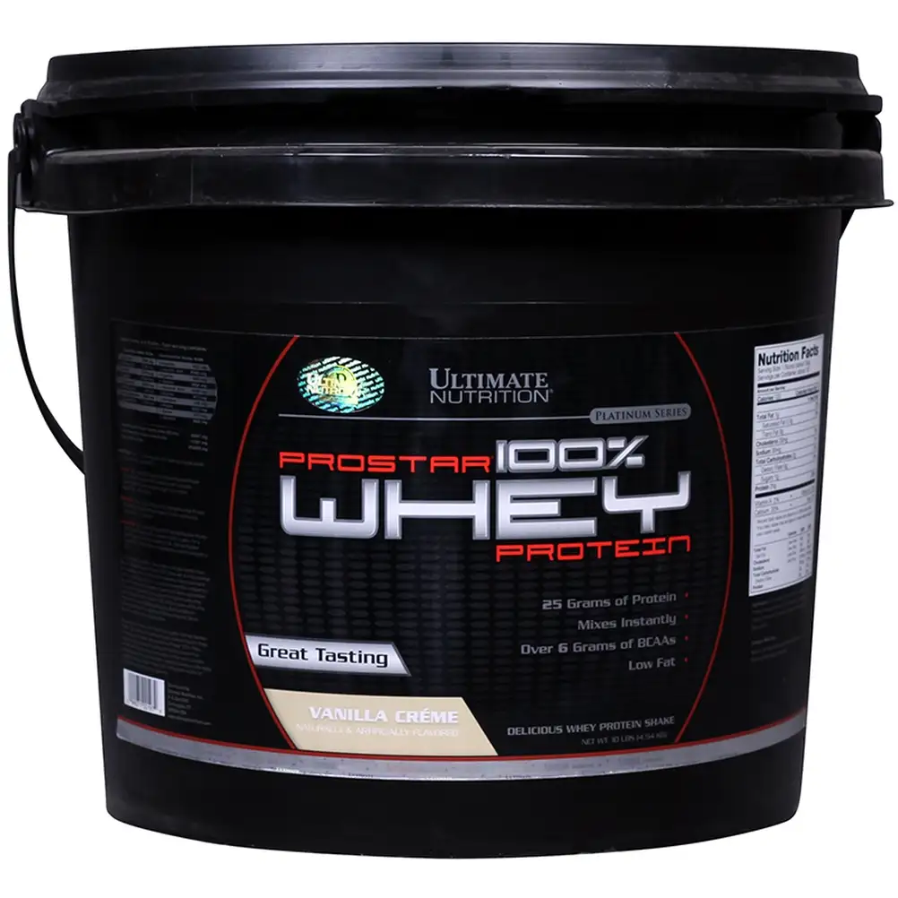 Ultimate Nutrition Prostar 100% Whey Protein,  10 lb  Vanilla Creme