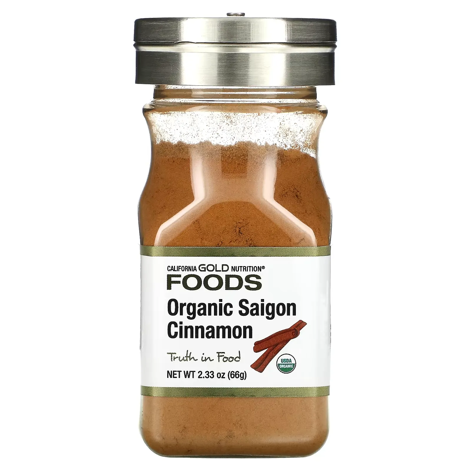 Organic Saigon Cinnamon, 2.33 oz (66 g)